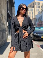 חצאית מיני מלמלות