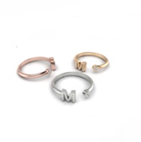 טבעת אות יהלומים פתוחה| טבעת יהלום פתוחה זהב