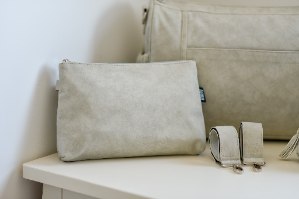 סט תיק החתלה אפור בהיר דגם סופי