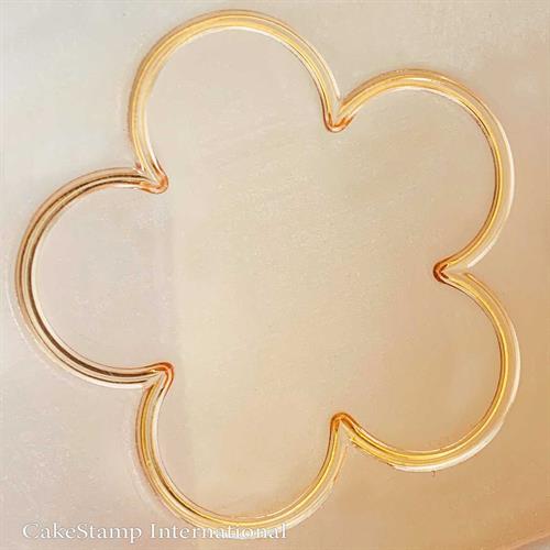 תבנית פרח 5.5 סמ לעבודה עם שוקולד | מסגרת פרחונית לסוכריית איזומלט | מסגרת לקישוט עוגה