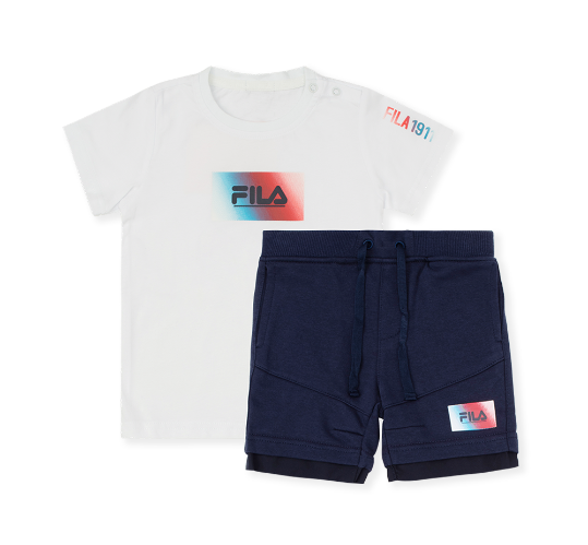 חליפת לוגו טאי דאי לבנה FILA - תינוקות בנים