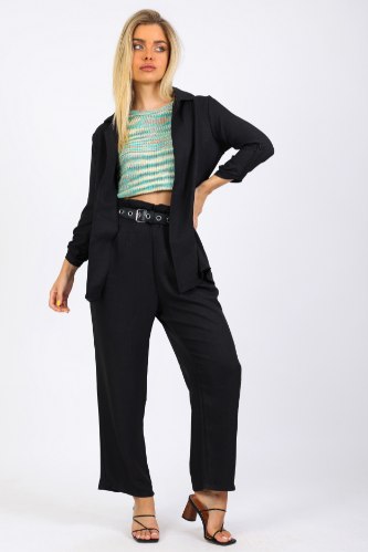 מכנס גבוה אלין שחור