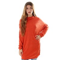 טוניקה צווארון נשפך כפתור בגב נשים