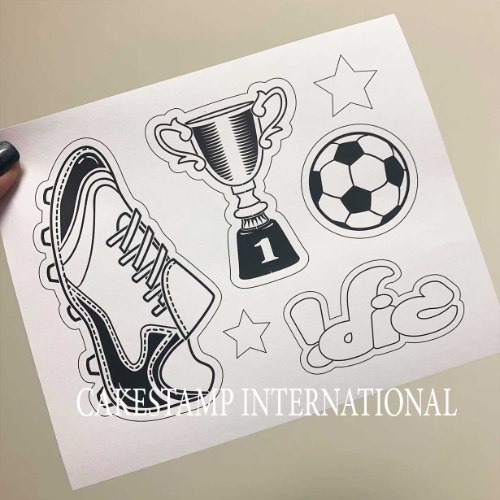 סט תבניות כדורגל מראדונה| תבניות עוגת כדורגל ליצירה בשוקולד | גביע כדור נעל כדורגל|  חדש אתי דבש