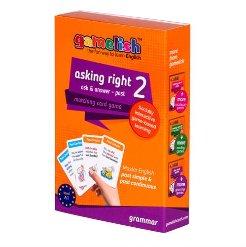 משחק זוגות באנגלית gamelish | משחק דקדוק עבר asking right 2 past tenses