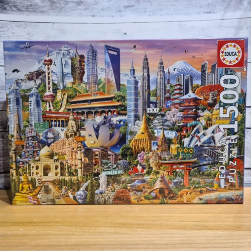 פאזל ציוני דרך באסיה - 1500 חלקים