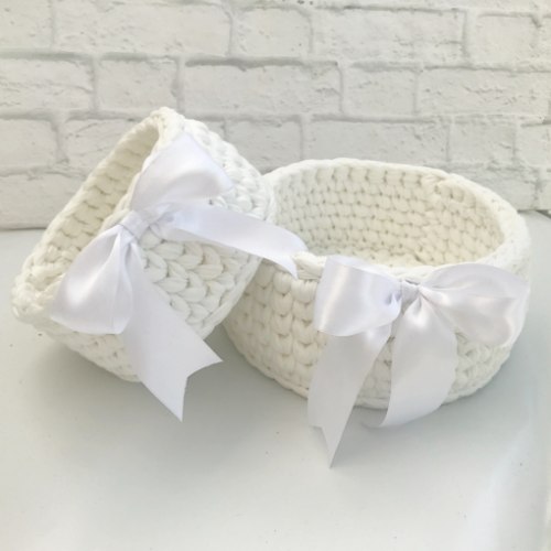 סלסלות איחסון לבנות  לשידת החתלה ולחדר תינוקות