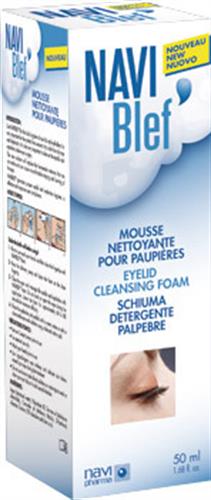 NAVIBLEF דיילי קר קצף לעפעפיים לניקוי הפרשות עיניים מוס 50 מל