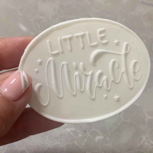 תבנית תינוק  LITTLE MIRACLE  |  טופר תינוקות| טופר תינוק חדש ברית בריתה יום הולדת שנה| חדש מאתי דבש