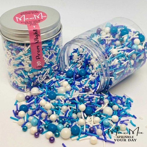 מקסי מיקס 2 - PROM NIGHT | מיקס סוכריות ופנינים איכותיות בגווני כחול, סגול ולבן.