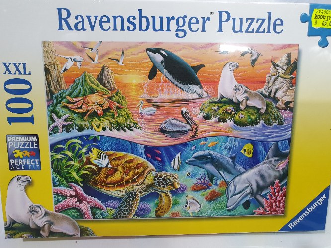פאזל חיות המים 100 חלקים