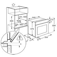 תנור בנוי AEG BE1531310M