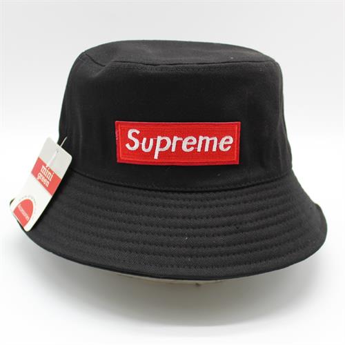 כובע מבוגר רחב שוליים SUPREME שחור