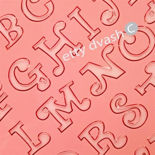 סט תבנית קרייזי אנגלית - 1.5 ס"מ