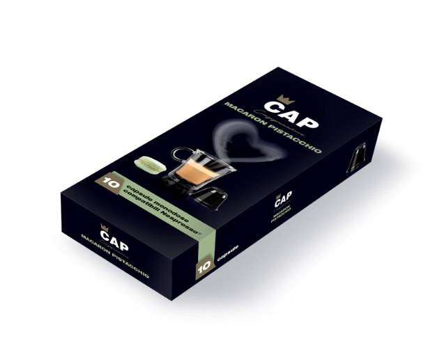 10 קפסולות קאפ אמפייר בטעם מקרון פיסטוק | Cap Empire Macron Pistacchio