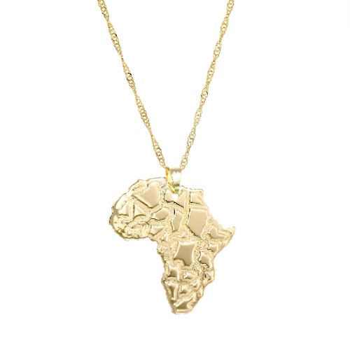 שרשרת מפת אפריקה דגם LA009