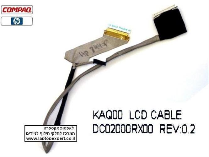 כבל מסך למחשב נייד HP/ Compaq Elitebook 8440P LCD Cable DC02000RX00 REV 0.2 594090-001