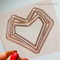 תבנית לב דגם אליס ליצירה | לב אליס| מסגרת לב אליס לטו' באב| עוגה רומנטית טו' באב חדש מאתי דבש