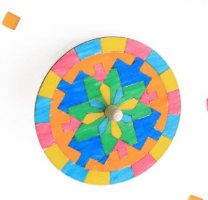 סביבוני עץ לצביעה - סביבון (10 יח')