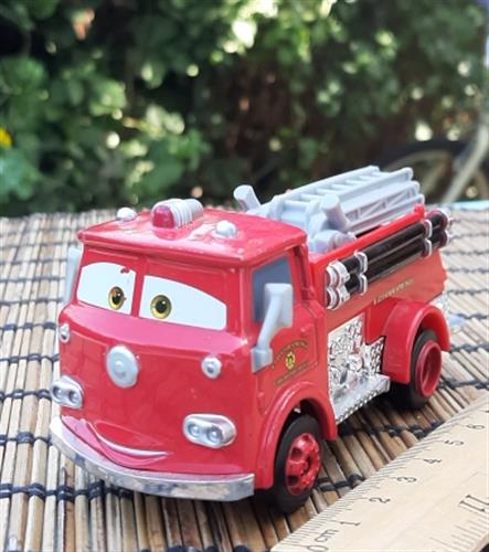 כבאית מתכת מהסרט מכוניות של פיקסאר דיסני, , כ 10 ס"מ אורך איכותית כבדה ועמידה