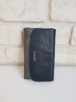 ארנק דמוי עור גדול שחור/מטאלי 4054