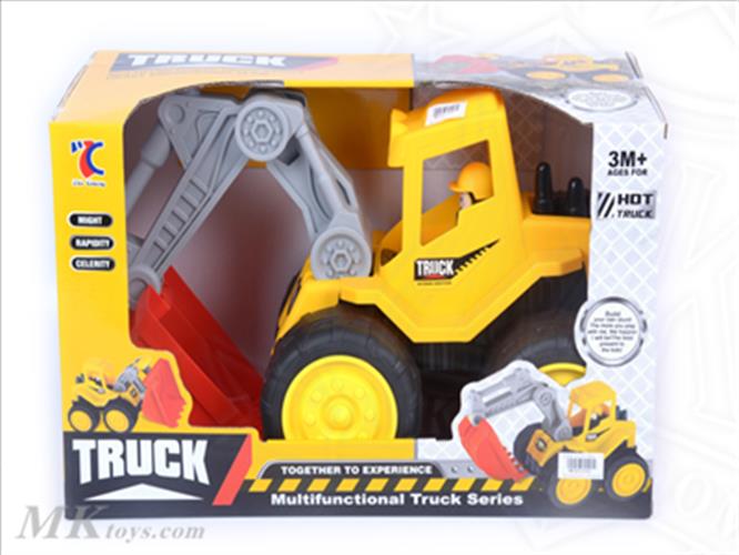 אוטו עבודה אדום/ צהוב- דחפור