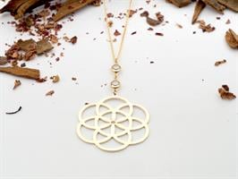 שרשרת ארוכה "פרח החיים"