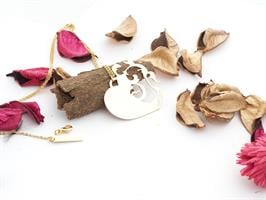 שרשרת ארוכה לב הזהב