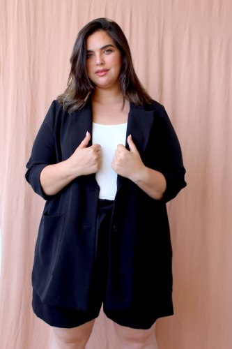 ג׳קט מייקי שחור