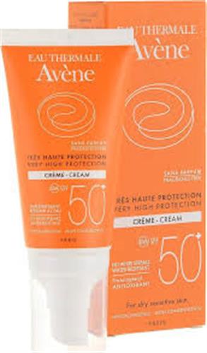 AVENE קרם הגנה משמש לעור יבש ללא ריח 50 מל  SPF 50