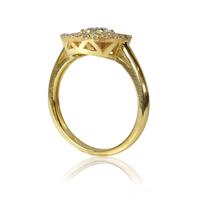 טבעת זהב 14 קרט רויאל פרינסס משובצת יהלומים 1.01 קראט