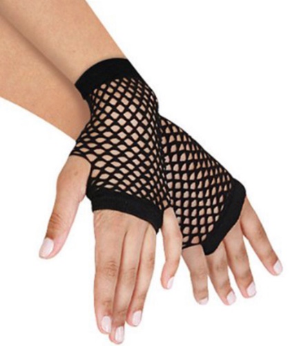 כפפות רשת שחורות