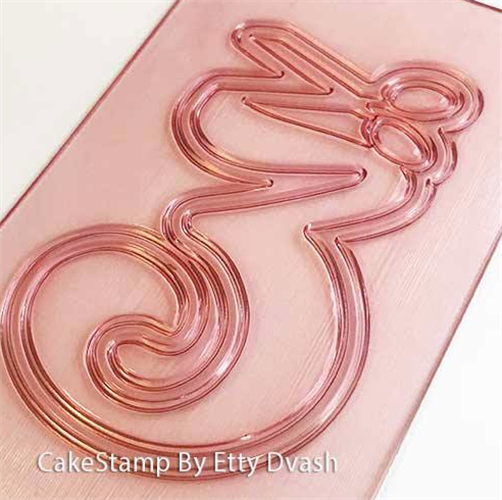 תבנית הסיפרה 3 | ליצירה בשוקולד | תבנית הסיפרה 3 לקישוט עוגות יום הולדת מיוחדות