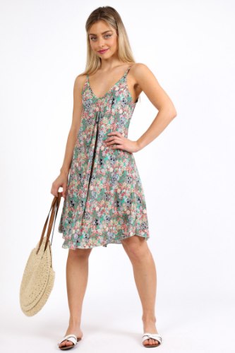 שמלת ויסקוזה אמי ירוקה