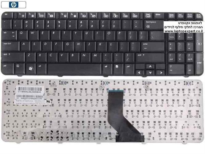 החלפת מקלדת למחשב נייד HP Compaq CQ60 / G60 Laptop Keyboard  496771-BB1 , 496771-001