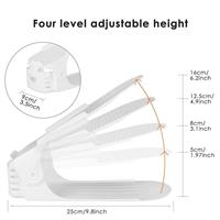 מתלה נעליים להכפלת קיבולת אחסון - 6 יחידות