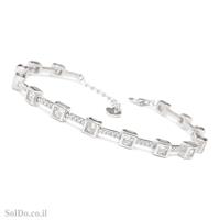 צמיד מכסף משובץ אבני זרקון  Z3120 | תכשיטי כסף 925