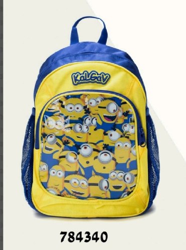 תיק גן נועם מניונים  כחול צהוב