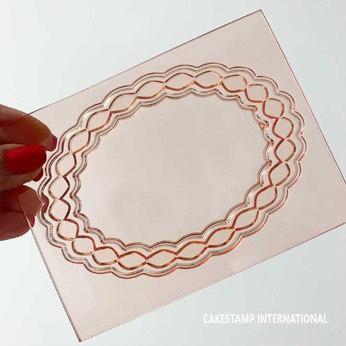 תבנית מסגרת  ג'ולי אובלי | מסגרת ג'ולי אובלית| מסגרת לעוגה| מסגרת שלט אובלי למונוגרמה חדש מאתי דבש