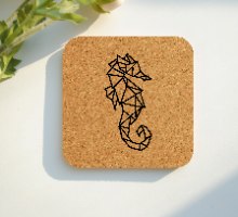 סוס ים תחתיות לכוסות