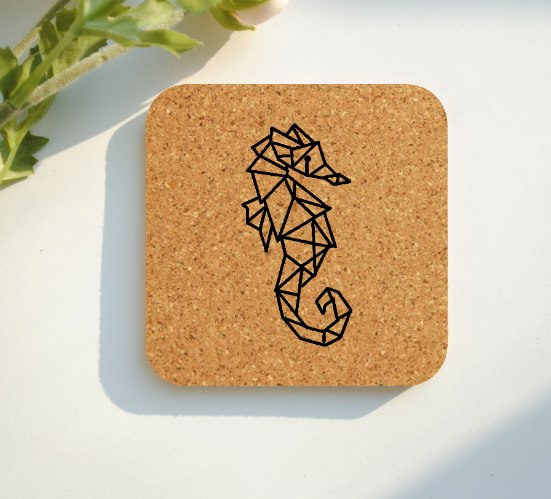 סוס ים תחתיות לכוסות