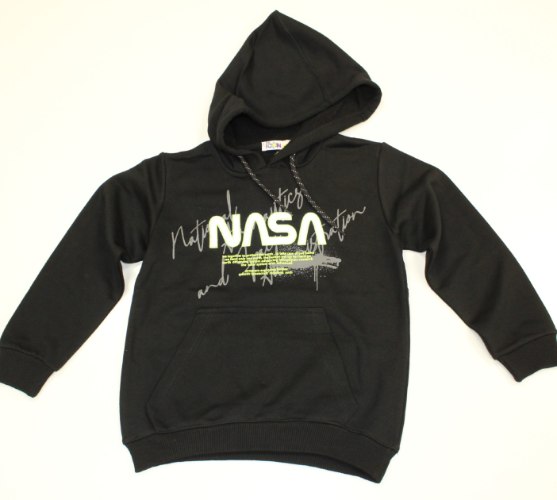 קפוצ'ון בנים מעוצב NS שחור