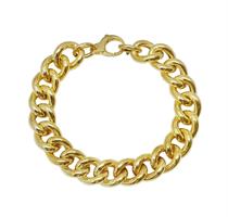 צמיד זהב לאישה חוליות איטלקי עבה מזהב 14 קאראט