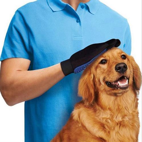 כפפת עיסוי והסרת שיער נושר מחיות מחמד