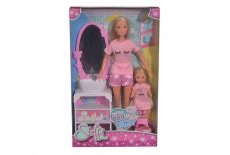 בובת stefi + ילדה ומראה