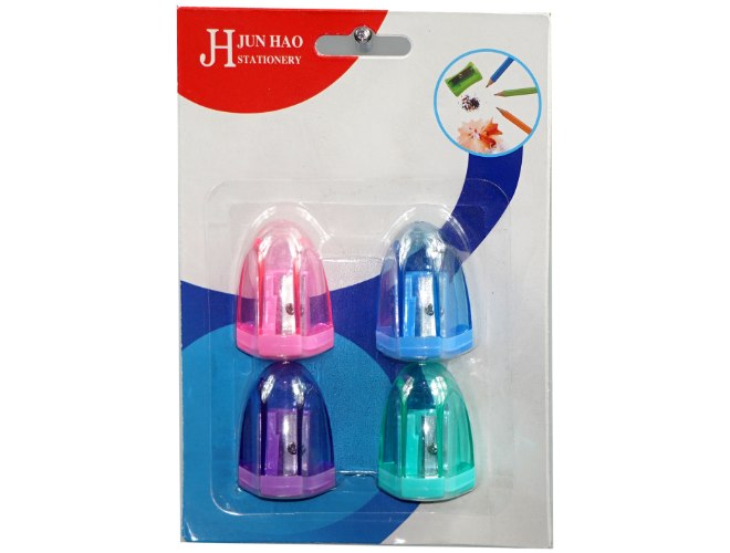 מחדד רביעיה פלסטיק שקוף