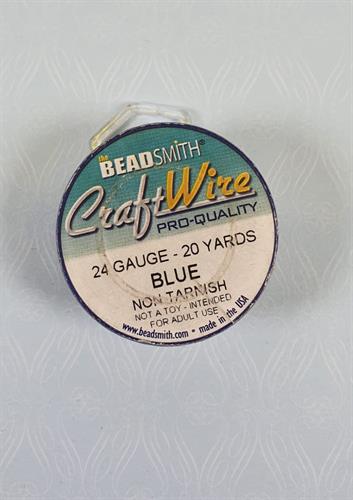 חוט מתכת פיסולי 0.5  - כחול BEADSMITH