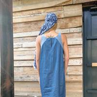 שמלת שיר מקסי - כחול בהיר