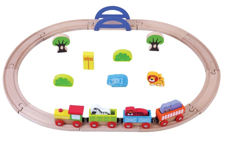 סט 'רכבת העמק' 24 חלקים מעץ מלא פיט טויז