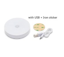 מנורת לד עגולה בעלת חיישן תנועה